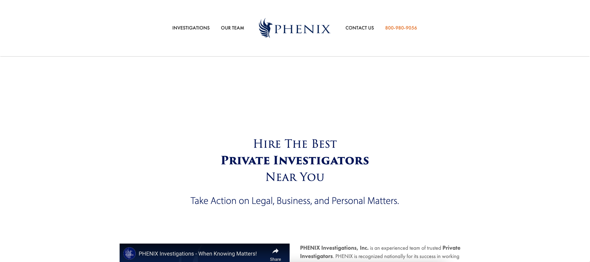 PHENIX Investigations